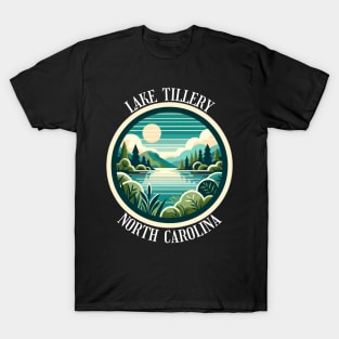 Reflective Waters of Tillery Lake North Carolina Landscape T-Shirt